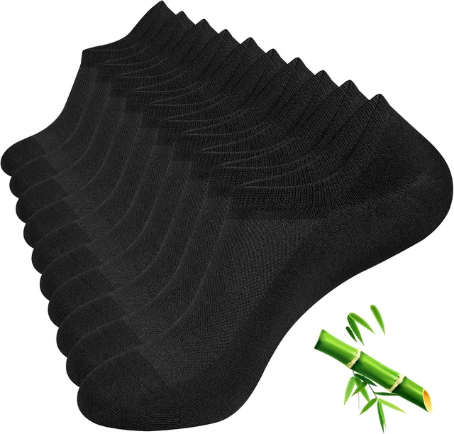 Men's Bamboo Rayon No Show Socks — front view