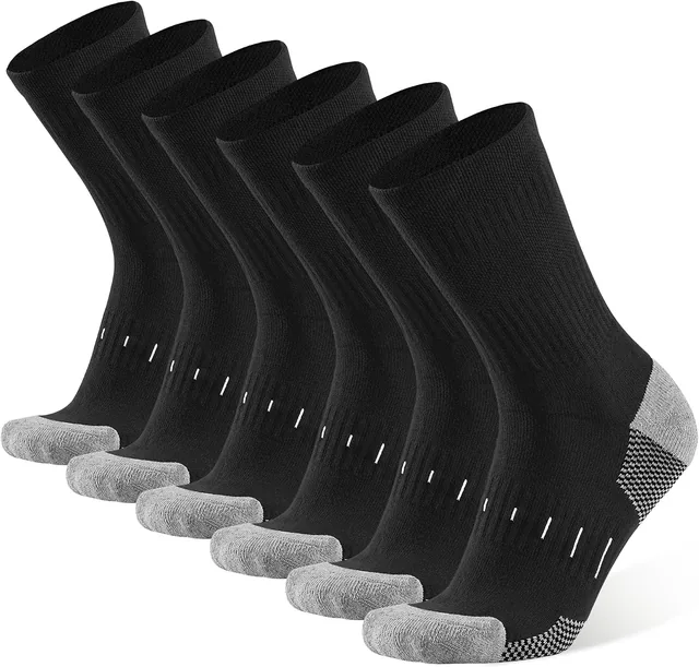 Men's Cushioned Work Crew Socks — front view
