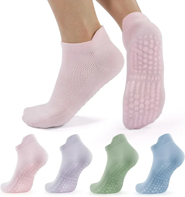 Women's Grip Pilates Socks — front view
